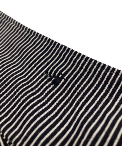 COMOLI（コモリ）COMOLI (コモリ) STEVEN ALAN (スティーブンアラン) 別注ウール天竺半袖シャツ ベージュ×ブラック サイズ:3の古着・服飾アイテム