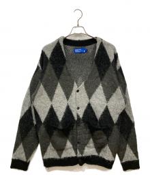 GORDON MILLER（ゴードンミラー）の古着「ダイヤ柄シャギーニットカーディガン」｜ブラック