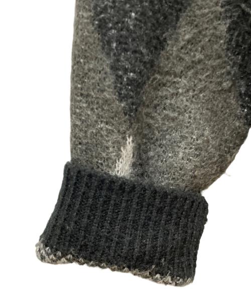 GORDON MILLER（ゴードンミラー）GORDON MILLER (ゴードンミラー) ダイヤ柄シャギーニットカーディガン ブラック サイズ:Ⅿの古着・服飾アイテム