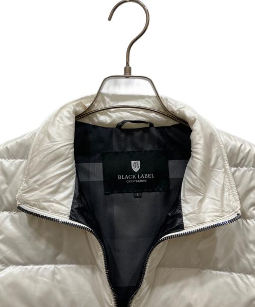 BLACK LABEL CRESTBRIDGE（ブラックレーベル クレストブリッジ）BLACK LABEL CRESTBRIDGE (ブラックレーベル クレストブリッジ) 2WAYダウンジャケット ホワイト サイズ:Ⅼ 未使用品の古着・服飾アイテム