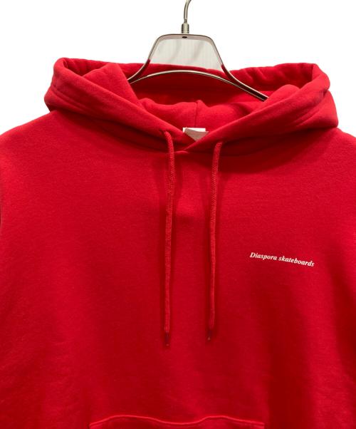 Diaspora Skateboards（ディアスポラスケートボードズ）Diaspora skateboards (ディアスポラスケートボードズ) NO SIGNAL HOODIE レッド サイズ:Sの古着・服飾アイテム