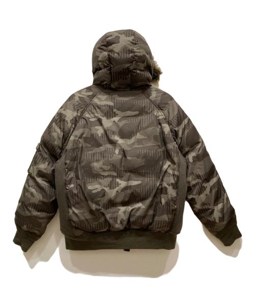 stussy（ステューシー）stussy (ステューシー) N-2Bカモフラダウンジャケット ブラウン サイズ:Ⅼの古着・服飾アイテム