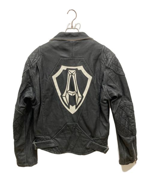 ARLEN NESS（アレンネス）ARLEN NESS (アレンネス) ダブルライダースレザージャケット ブラック サイズ:XXLの古着・服飾アイテム