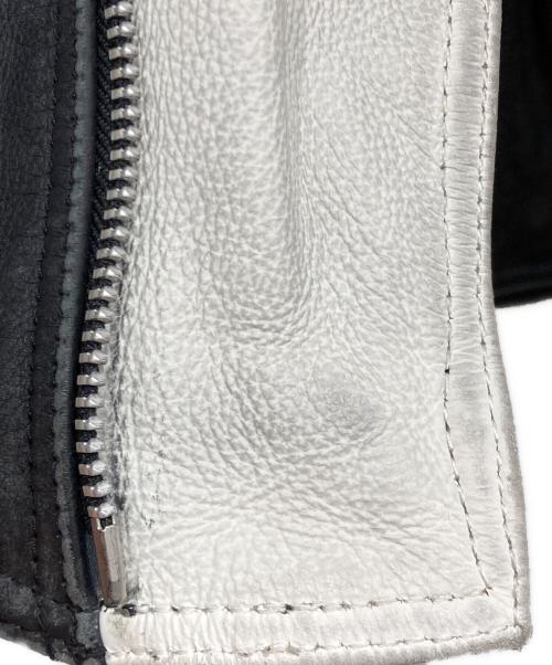 ARLEN NESS（アレンネス）ARLEN NESS (アレンネス) ダブルライダースレザージャケット ブラック サイズ:XXLの古着・服飾アイテム