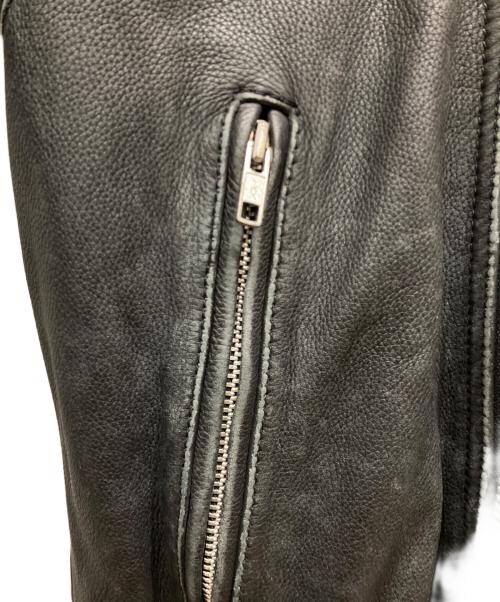 ARLEN NESS（アレンネス）ARLEN NESS (アレンネス) ダブルライダースレザージャケット ブラック サイズ:XXLの古着・服飾アイテム