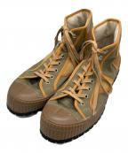 ZDA Climberゼットディーエー）の古着「ハイカットスニーカー」｜カーキ