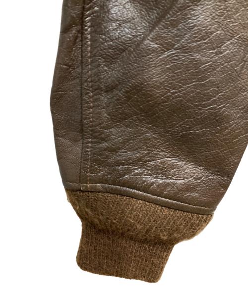 BROOKS BROTHERS（ブルックスブラザーズ）BROOKS BROTHERS (ブルックスブラザーズ) G-1 レザーフライトジャケット ブラウン サイズ:42の古着・服飾アイテム