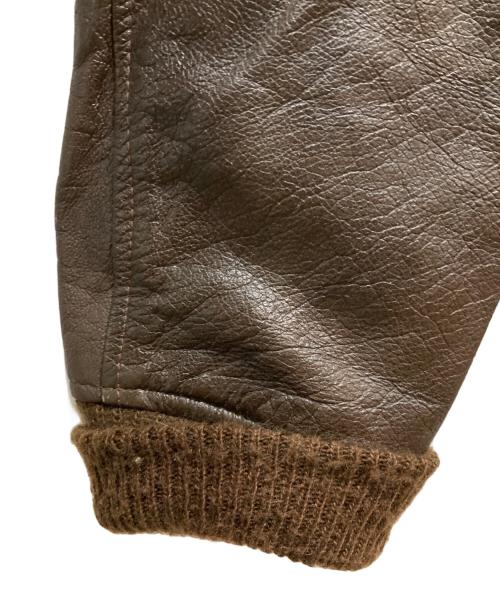 BROOKS BROTHERS（ブルックスブラザーズ）BROOKS BROTHERS (ブルックスブラザーズ) G-1 レザーフライトジャケット ブラウン サイズ:42の古着・服飾アイテム