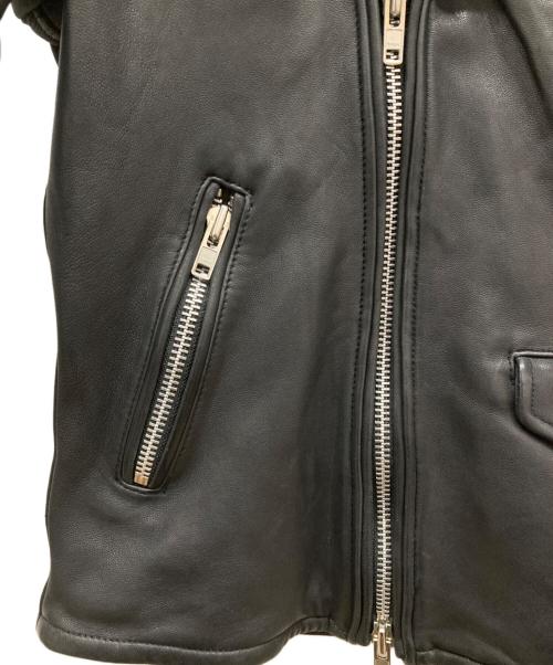 VANQUISH（ヴァンキッシュ）VANQUISH (ヴァンキッシュ) レザーライダースジャケット ブラック サイズ:Ⅼの古着・服飾アイテム