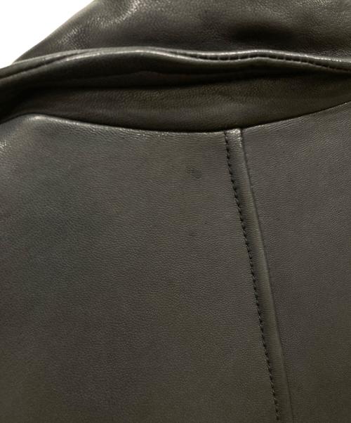 VANQUISH（ヴァンキッシュ）VANQUISH (ヴァンキッシュ) レザーライダースジャケット ブラック サイズ:Ⅼの古着・服飾アイテム