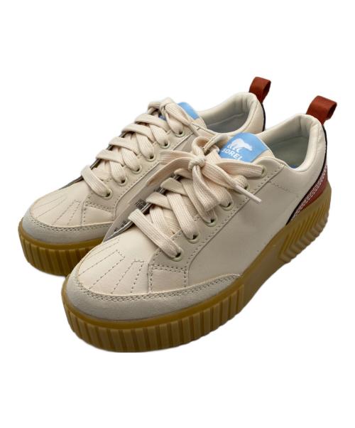 SOREL（ソレル）SOREL (ソレル) ONA AVE LOW SNEAKER Honey White/Sanguine サイズ:25.5 未使用品の古着・服飾アイテム
