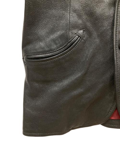 WEST RIDE（ウエストライド）WEST RIDE (ウエストライド) ゴートレザーテーラードジャケット ブラック サイズ:38の古着・服飾アイテム