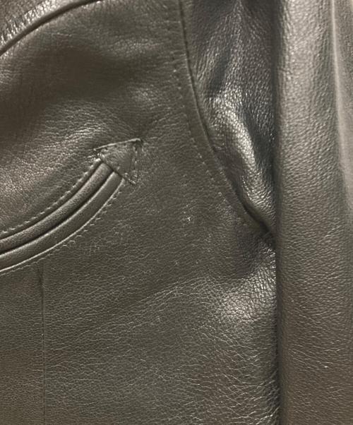 WEST RIDE（ウエストライド）WEST RIDE (ウエストライド) ゴートレザーテーラードジャケット ブラック サイズ:38の古着・服飾アイテム