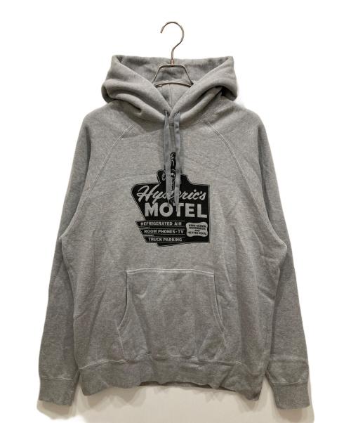 Hysteric Glamour（ヒステリックグラマー）Hysteric Glamour (ヒステリックグラマー) HYSTERIC'S MOTEL パーカー グレー サイズ:XLの古着・服飾アイテム