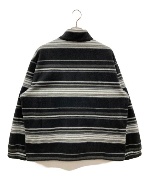 SUPREME（シュプリーム）Supreme (シュプリーム) Stripe Zip Up Fleece Jacket ブラック サイズ:SIZE Lの古着・服飾アイテム