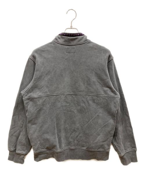 SUPREME（シュプリーム）SUPREME (シュプリーム) 18FW Overdyed Half Zip Up Sweatshirt グレー サイズ:SIZE Mの古着・服飾アイテム