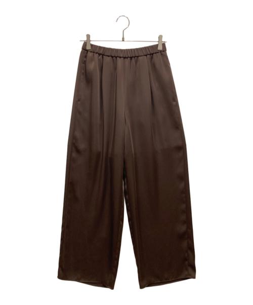 FRAMeWORK（フレームワーク）FRAMeWORK (フレームワーク) 24SS サテンストレッチイージーパンツ ブラウン サイズ:freeの古着・服飾アイテム