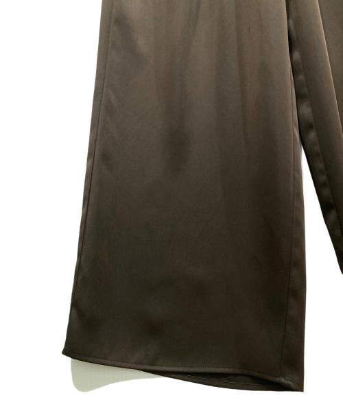 FRAMeWORK（フレームワーク）FRAMeWORK (フレームワーク) 24SS サテンストレッチイージーパンツ ブラウン サイズ:freeの古着・服飾アイテム