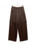 FRAMeWORK（フレームワーク）の古着「24SS サテンストレッチイージーパンツ」｜ブラウン