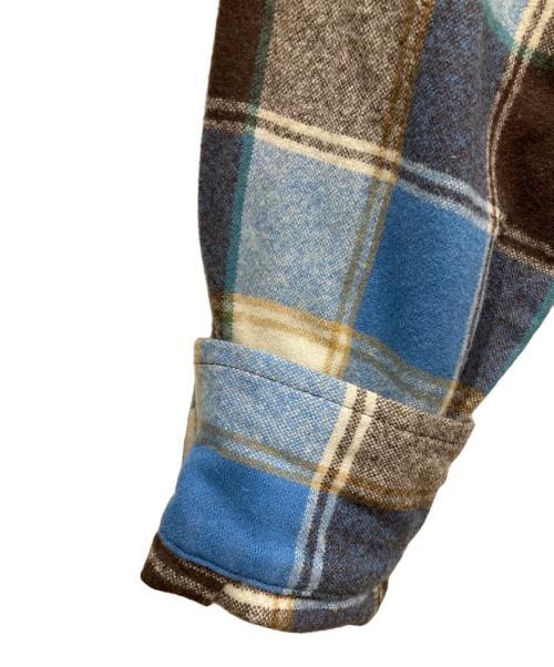 PENDLETON（ペンドルトン）PENDLETON (ペンドルトン) Hysteric Glamour (ヒステリックグラマー) ウールチェックシャツ ブルー サイズ:Ⅿの古着・服飾アイテム