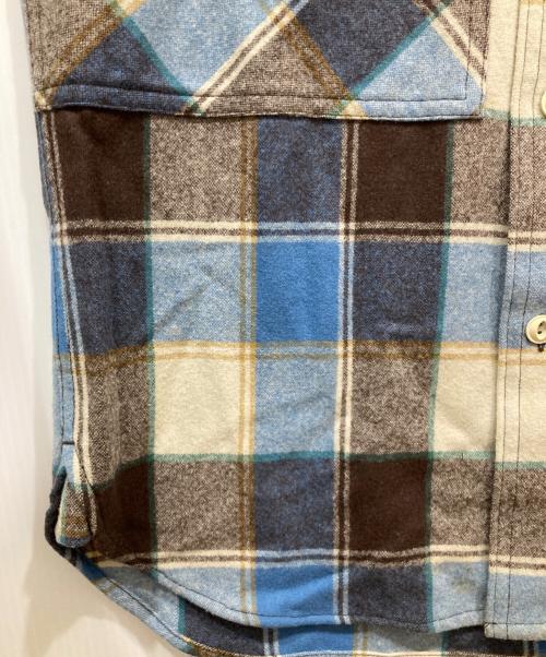 PENDLETON（ペンドルトン）PENDLETON (ペンドルトン) Hysteric Glamour (ヒステリックグラマー) ウールチェックシャツ ブルー サイズ:Ⅿの古着・服飾アイテム