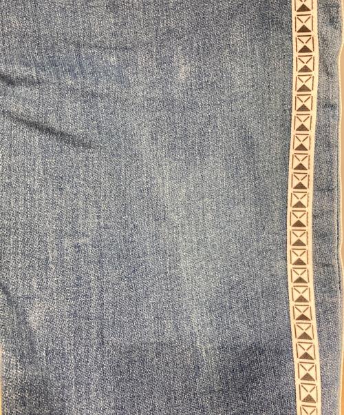 Hysteric Glamour（ヒステリックグラマー）Hysteric Glamour (ヒステリックグラマー) 'BACK PILE ISKO'サイドライン イージーパンツ インディゴ サイズ:SIZE Mの古着・服飾アイテム