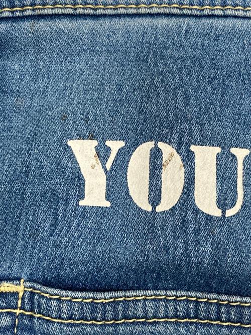 Hysteric Glamour（ヒステリックグラマー）Hysteric Glamour (ヒステリックグラマー) 'BACK PILE ISKO'サイドライン イージーパンツ インディゴ サイズ:SIZE Mの古着・服飾アイテム