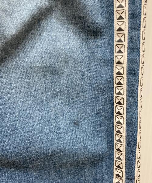 Hysteric Glamour（ヒステリックグラマー）Hysteric Glamour (ヒステリックグラマー) 'BACK PILE ISKO'サイドライン イージーパンツ インディゴ サイズ:SIZE Mの古着・服飾アイテム