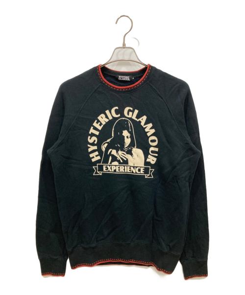 Hysteric Glamour（ヒステリックグラマー）Hysteric Glamour (ヒステリックグラマー) リブラインガールプリントスウェット ブラック サイズ:Ⅿの古着・服飾アイテム
