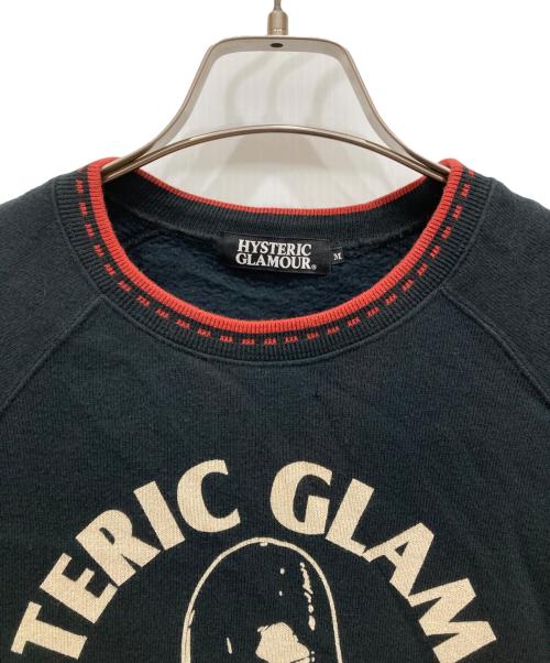Hysteric Glamour（ヒステリックグラマー）Hysteric Glamour (ヒステリックグラマー) リブラインガールプリントスウェット ブラック サイズ:Ⅿの古着・服飾アイテム