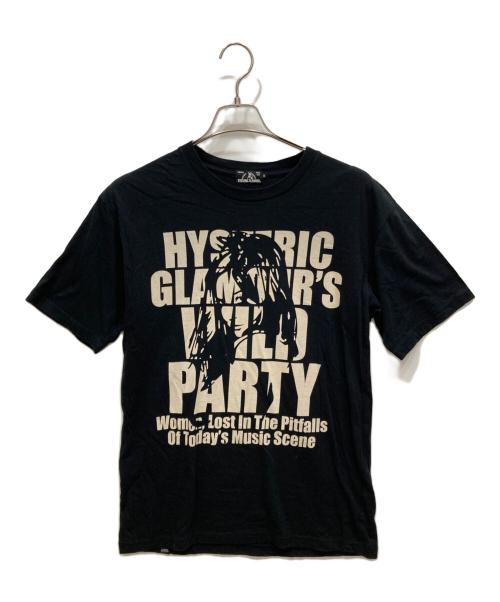 Hysteric Glamour（ヒステリックグラマー）Hysteric Glamour (ヒステリックグラマー) WILD PARTY Tシャツ ブラック サイズ:Sの古着・服飾アイテム