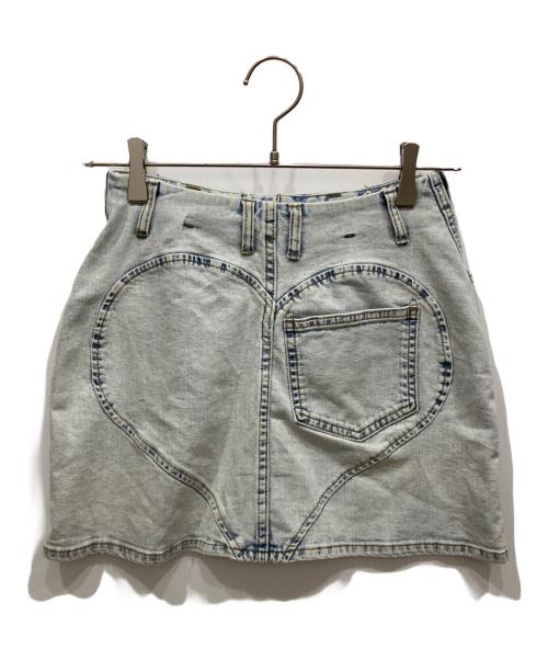 AND MARY（アンドマリー）AND MARY (アンドマリー) Heart hip denim skirt サイズ:Sの古着・服飾アイテム