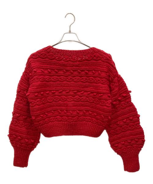 pheeta（フィータ）pheeta (フィータ) ニットカーディガン レッド サイズ:SIZE FREEの古着・服飾アイテム