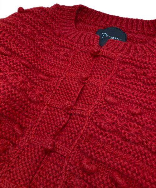 pheeta（フィータ）pheeta (フィータ) ニットカーディガン レッド サイズ:SIZE FREEの古着・服飾アイテム