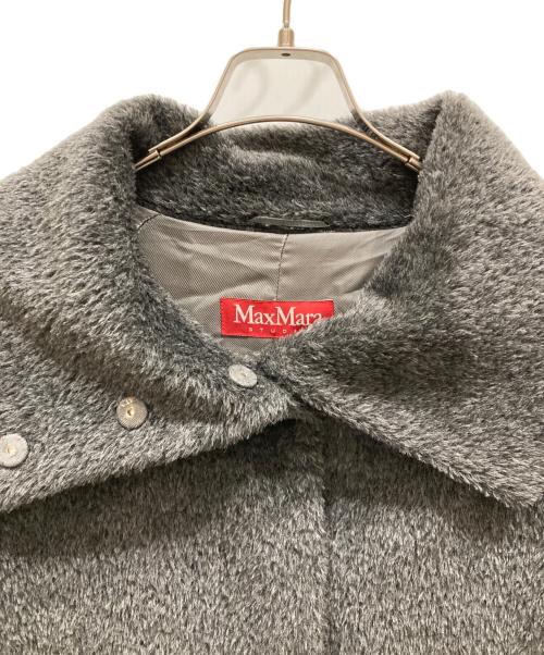 MaxMara（マックスマーラ）MaxMara (マックスマーラ) アルパカシャギーコート グレー サイズ:SIZE 34の古着・服飾アイテム