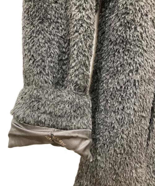 MaxMara（マックスマーラ）MaxMara (マックスマーラ) アルパカシャギーコート グレー サイズ:SIZE 34の古着・服飾アイテム