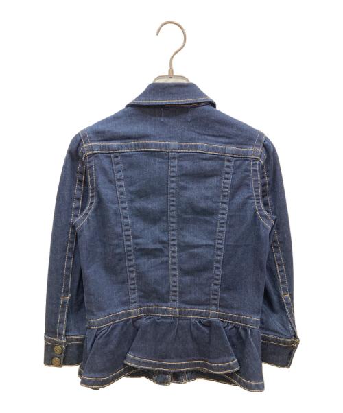 RED VALENTINO（レッドヴァレンティノ）RED VALENTINO (レッドヴァレンティノ) フリルデニムジャケット インディゴ サイズ:40の古着・服飾アイテム