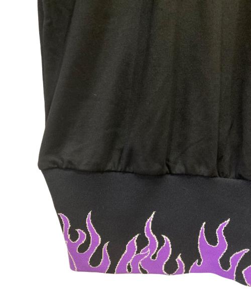 NEON SIGN（ネオンサイン）NEON SIGN (ネオンサイン) O (オー) LAMBADA ファイアーパターンジャージ ブラック サイズ:SIZE 2の古着・服飾アイテム