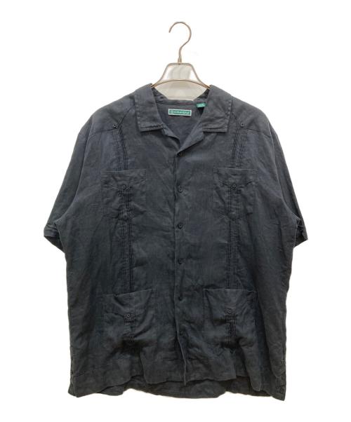 cubavera（キューバベラ）CUBAVERA (キューバベラ) キューバシャツ ブラック サイズ:XLの古着・服飾アイテム