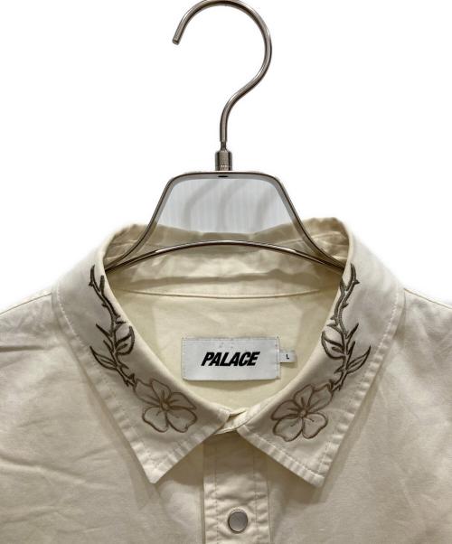 PALACE（パレス）PALACE (パレス) FLEXUS SHIRTS ホワイト サイズ:Lの古着・服飾アイテム