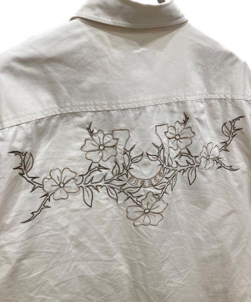 PALACE（パレス）PALACE (パレス) FLEXUS SHIRTS ホワイト サイズ:Lの古着・服飾アイテム