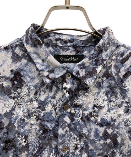 TORNADO MART（トルネードマート）TORNADO MART (トルネードマート) パイソン総柄シャツ ブルー サイズ:Ⅼの古着・服飾アイテム