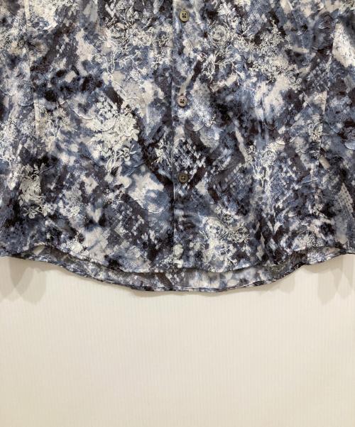 TORNADO MART（トルネードマート）TORNADO MART (トルネードマート) パイソン総柄シャツ ブルー サイズ:Ⅼの古着・服飾アイテム