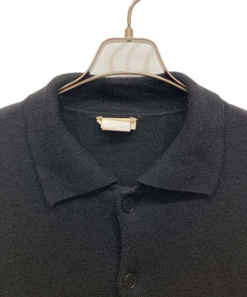 agnes b homme（アニエスベーオム）agnes b homme (アニエスベーオム) 襟付きニットカーディガン ブラック サイズ:SIZE 0の古着・服飾アイテム