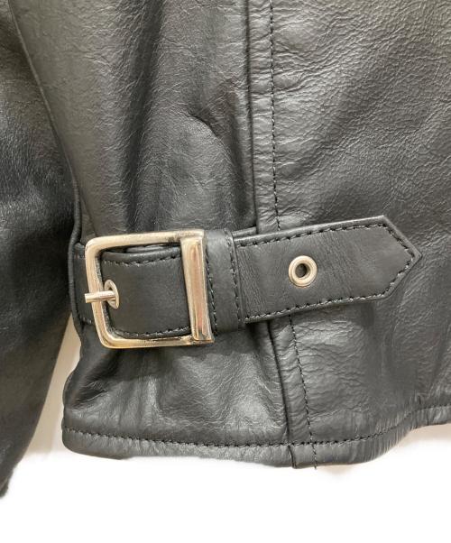 RHENIUM（レニウム）RHENIUM (レニウム) シングルライダースジャケット ブラック サイズ:SIZE Sの古着・服飾アイテム
