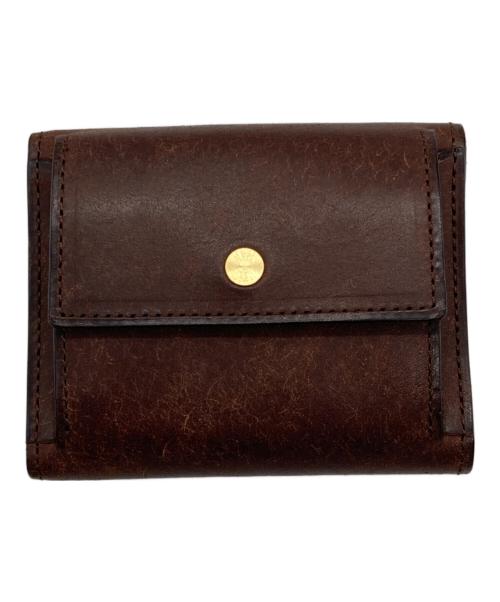 Lemma（レンマ）lemma (レンマ) Recta 三つ折り財布 ブラウンの古着・服飾アイテム