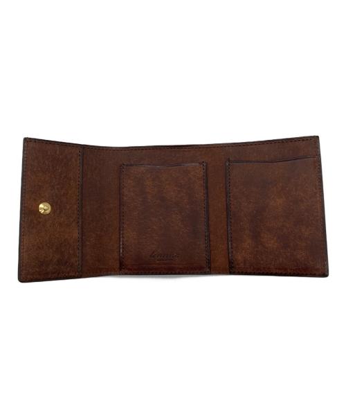 Lemma（レンマ）lemma (レンマ) Recta 三つ折り財布 ブラウンの古着・服飾アイテム