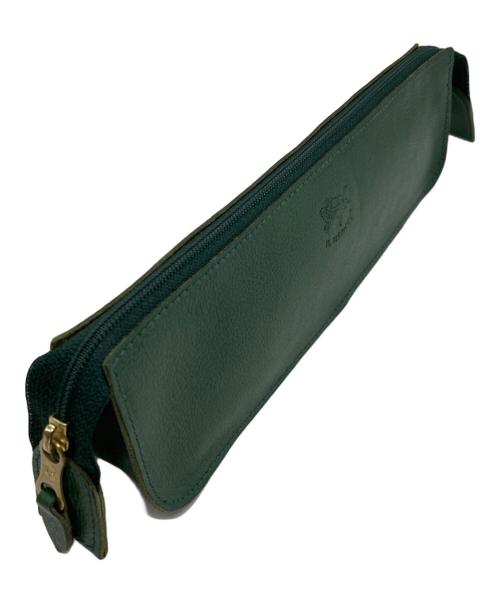 IL BISONTE（イル ビゾンテ）IL BISONTE (イル ビゾンテ) ペンケース グリーンの古着・服飾アイテム