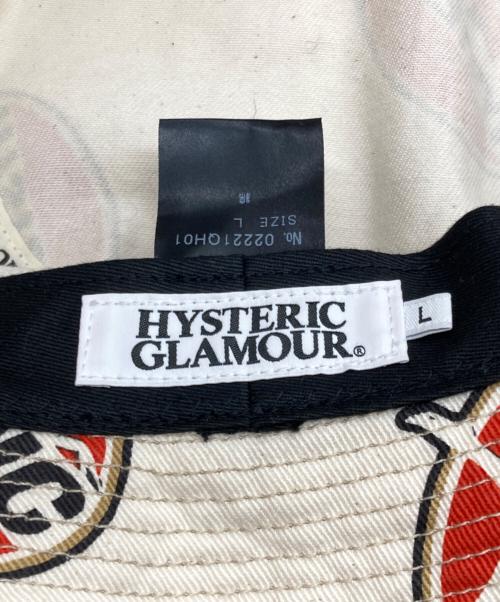 Hysteric Glamour（ヒステリックグラマー）Hysteric Glamour (ヒステリックグラマー) OVAL WOMAN柄 バケットハット ホワイト サイズ:Ⅼの古着・服飾アイテム