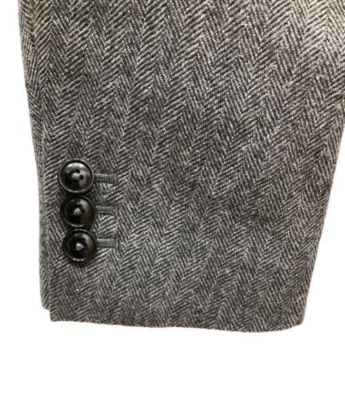 COSEI（コセイ）COSEI (コセイ) へリンボーンダブルブレストジャケット グレー サイズ:SIZE 1の古着・服飾アイテム